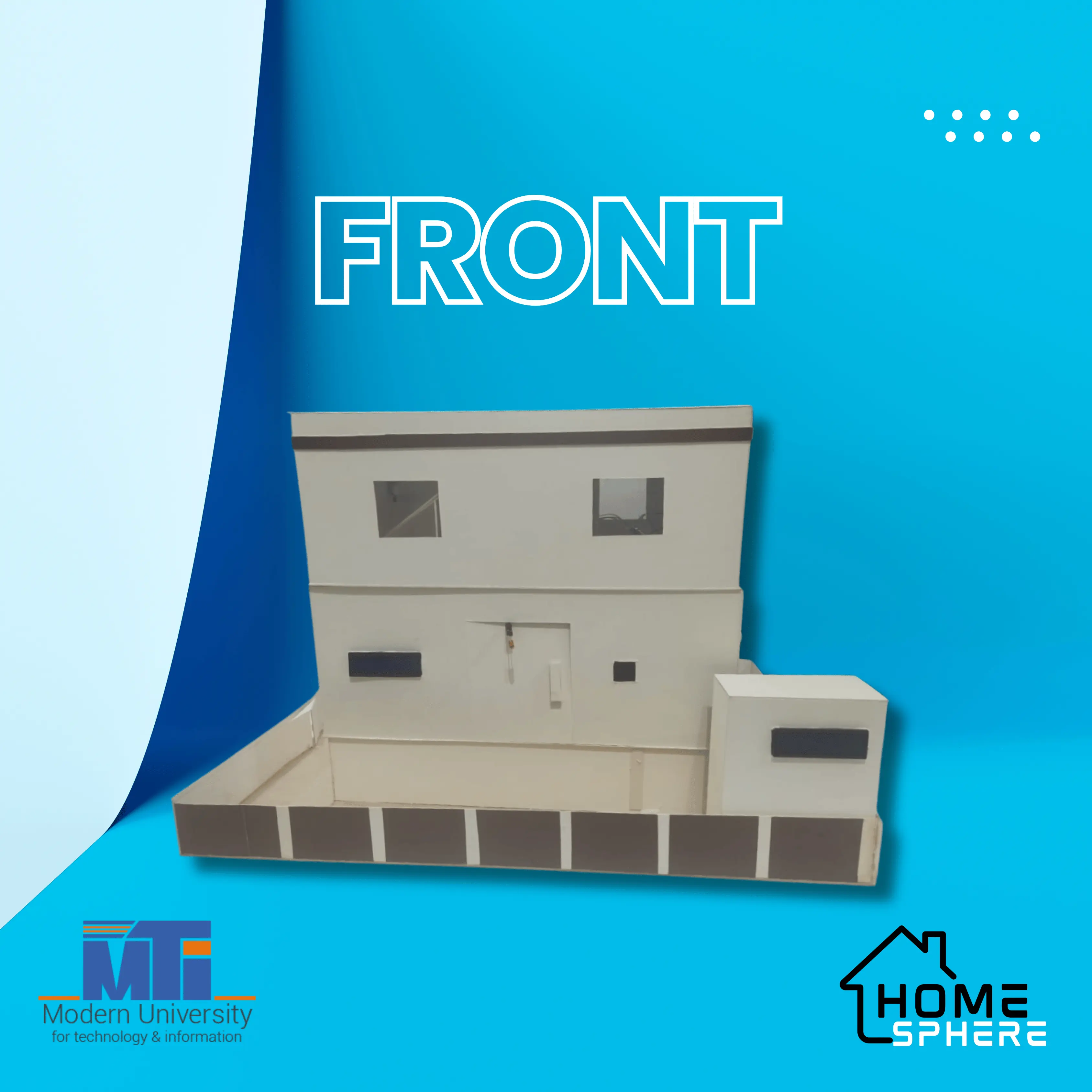 Front View of Smart Home Maquette