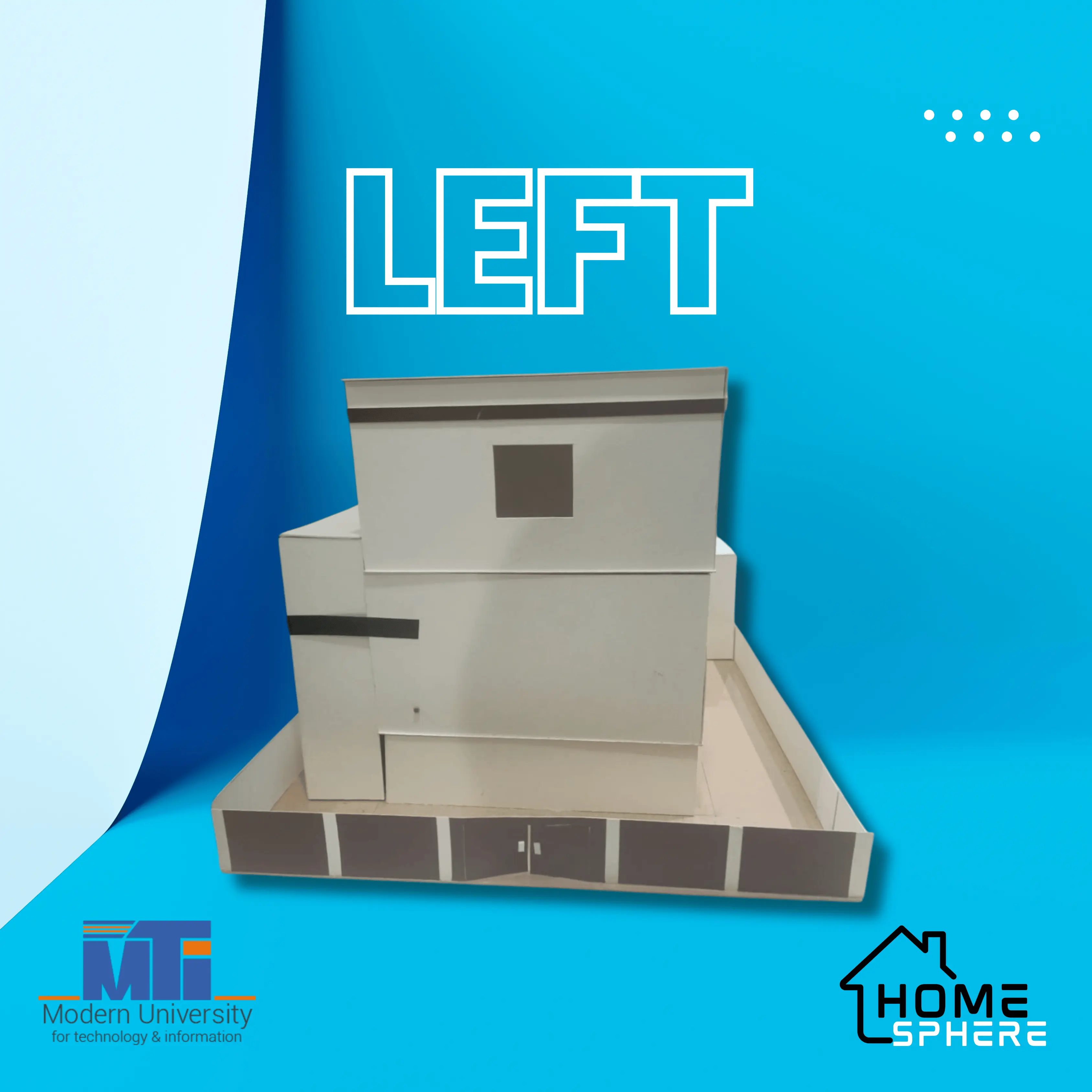 Left View of Smart Home Maquette