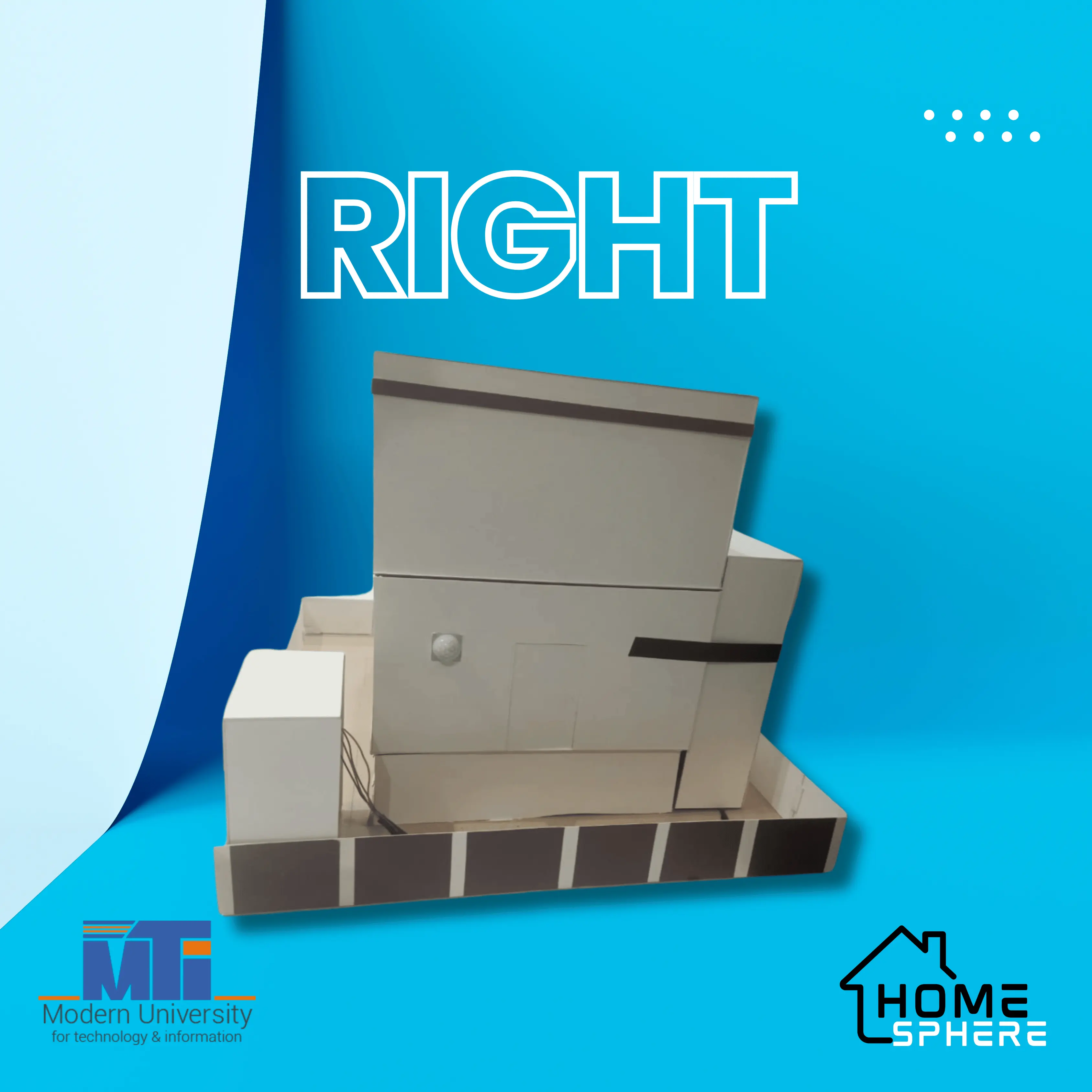 Right View of Smart Home Maquette